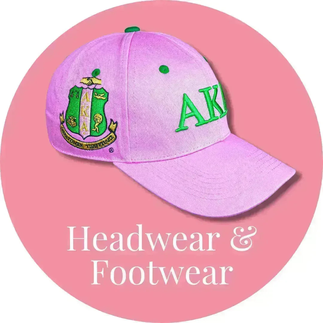 Alpha Kappa Alpha AKA Headwear & Footwear