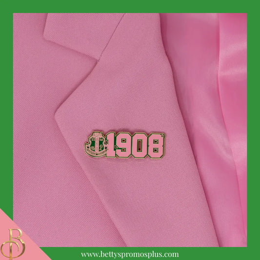 Alpha Kappa Alpha 1908 AKA Shield Lapel Pin-Alpha Kappa Alpha Paraphernalia-Alpha Kappa Alpha Lapel Pin-Betty's Promos Plus