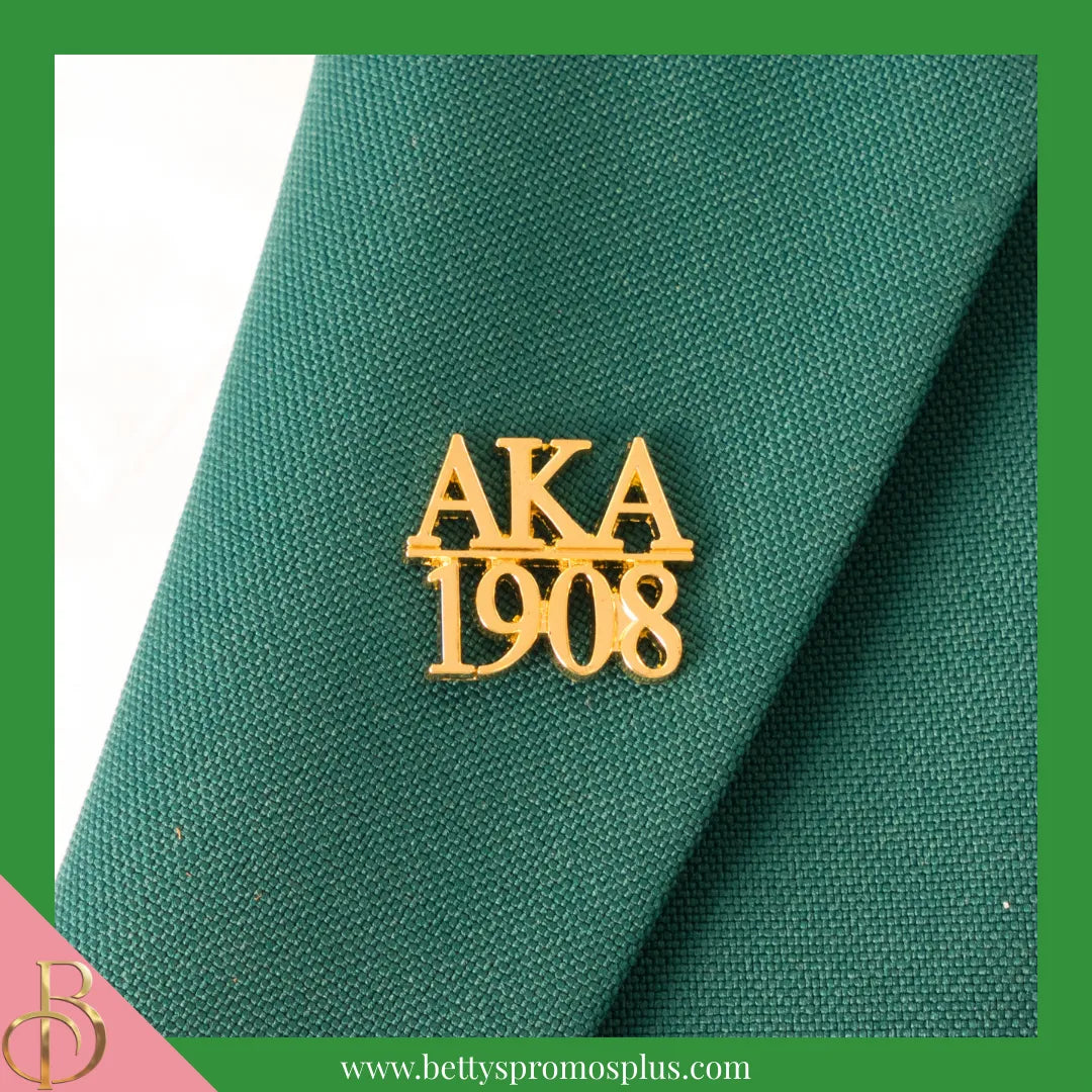 Alpha Kappa Alpha AKA 1908 Greek Lapel Pin-Alpha Kappa Alpha Paraphernalia-Alpha Kappa Alpha Lapel Pin-Betty's Promos Plus