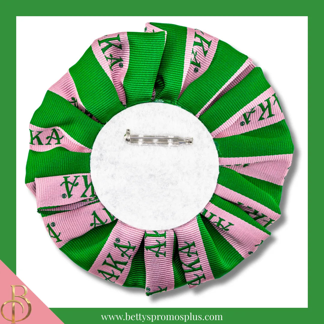 Alpha Kappa Alpha AKA Silk Flower Lapel Pin-Alpha Kappa Alpha Paraphernalia-Alpha Kappa Alpha Lapel Pin-Betty's Promos Plus