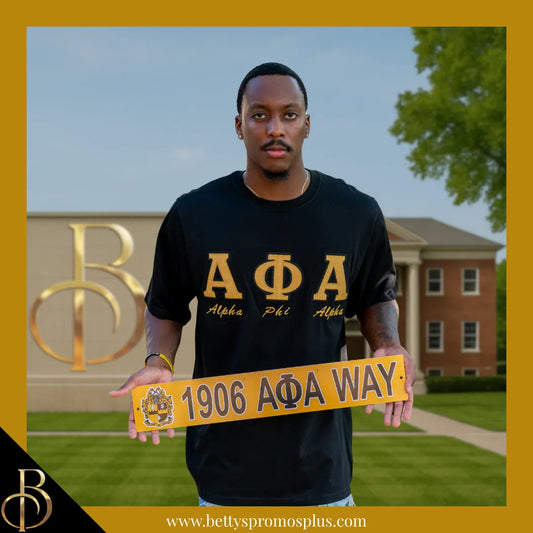 Alpha Phi Alpha 1906 ΑΦΑ Way Street Sign-Alpha Phi Alpha Paraphernalia-Alpha Phi Alpha Street Sign-Betty's Promos Plus
