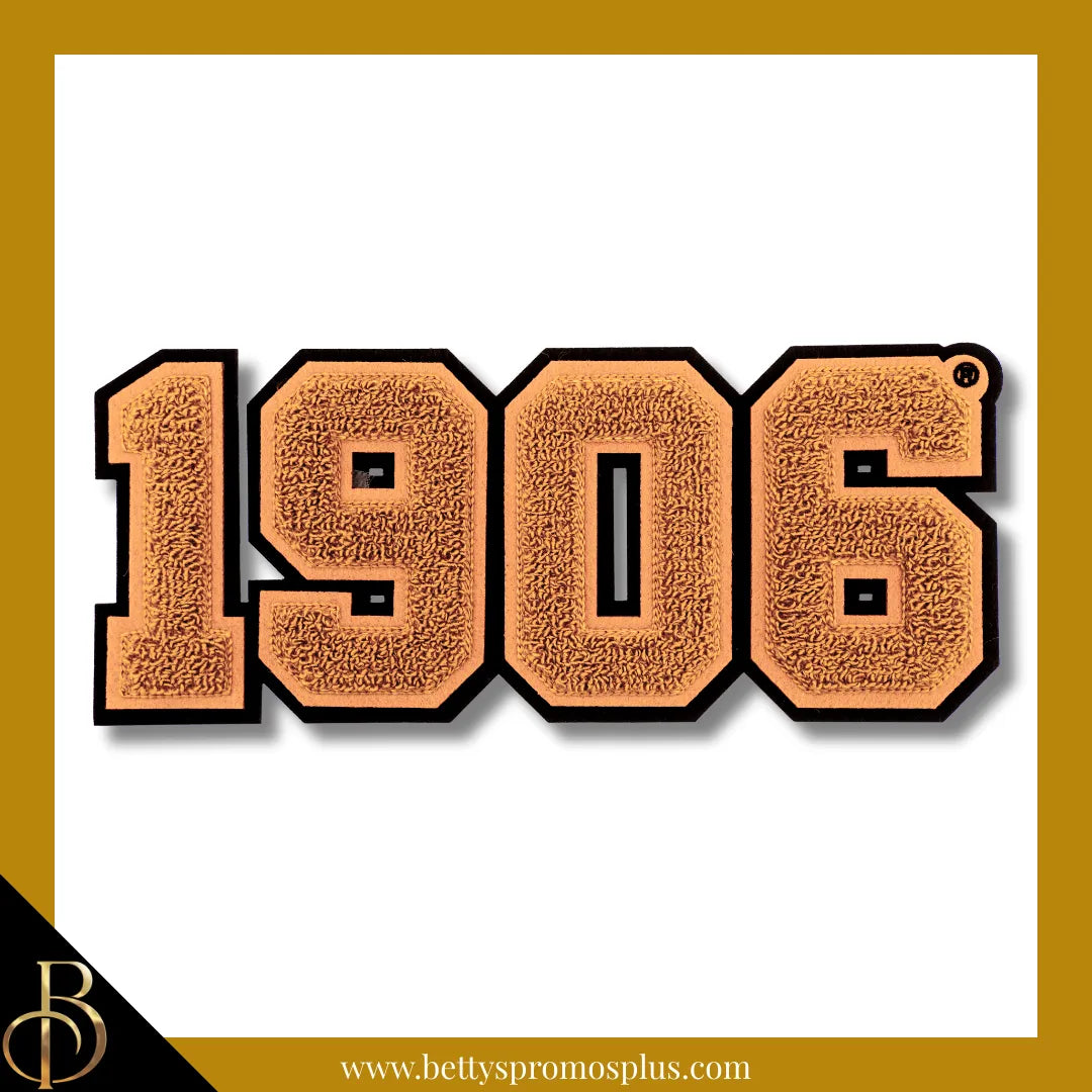 Alpha Phi Alpha ΑΦΑ 1906 Chenille Embroidered Patch-Gold-Alpha Phi Alpha Paraphernalia-Alpha Phi Alpha Patch-Betty's Promos Plus
