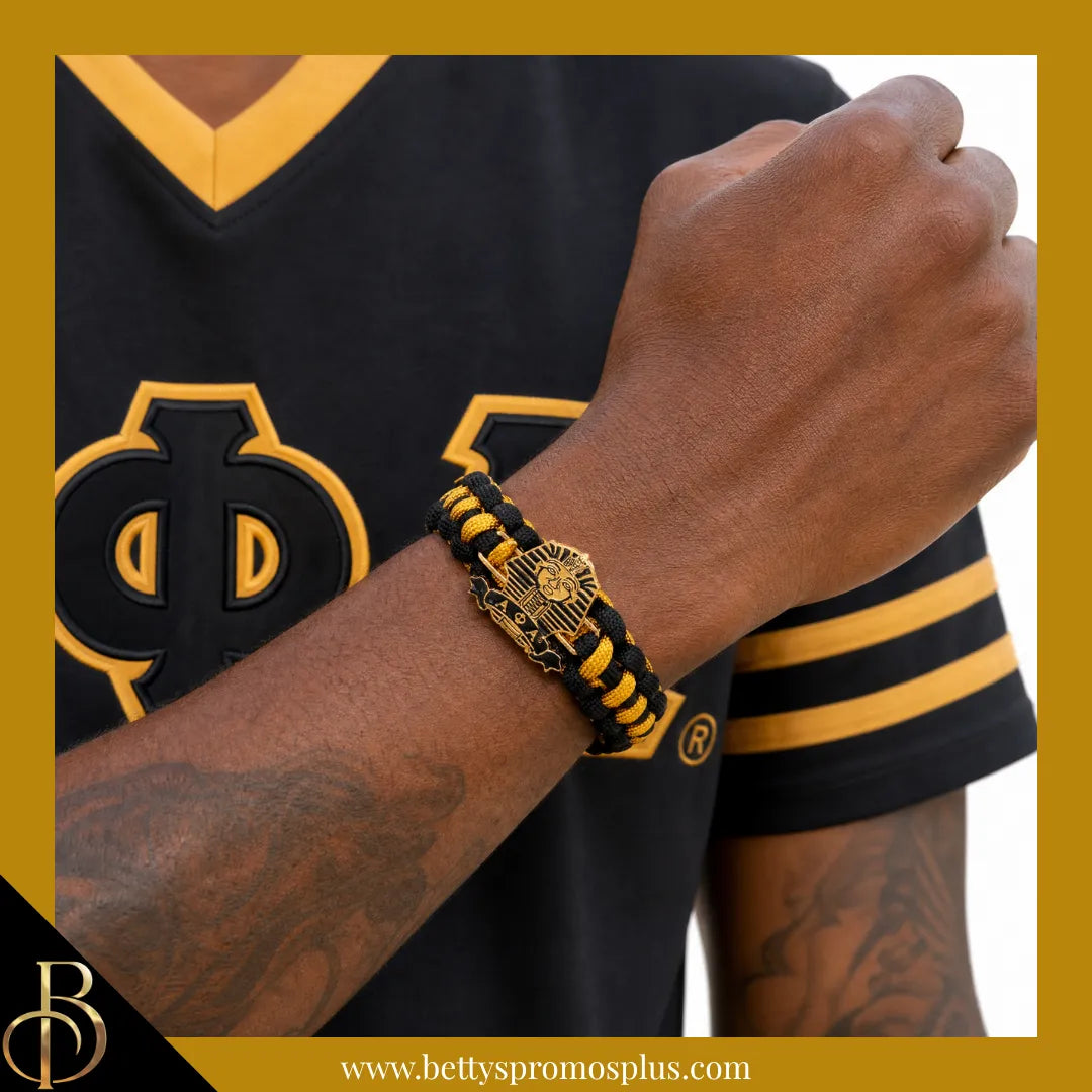 Alpha Phi Alpha ΑΦΑ Sphinx Paracord Survival Bracelet-Alpha Phi Alpha Paraphernalia-Alpha Phi Alpha Bracelet-Betty's Promos Plus
