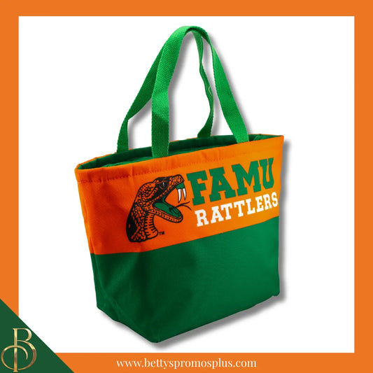 Florida A&M University FAMU 2-Tone Insulated Lunch Bag with Handle-FAMU Paraphernalia-FAMU Lunch Bags-Betty's Promos Plus