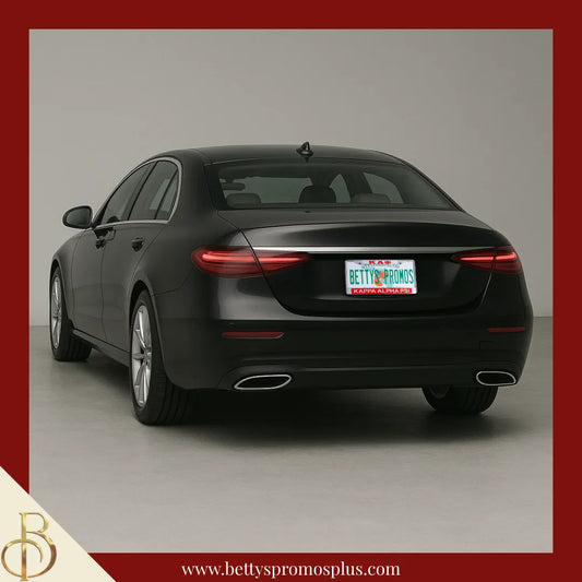 Kappa Alpha Psi ΚΑΨ Chrome Laser Engraved Mirrored Acrylic License Plate Frame-Kappa Alpha Psi Paraphernalia-Kappa Alpha Psi Auto Tag Frame-Betty's Promos Plus