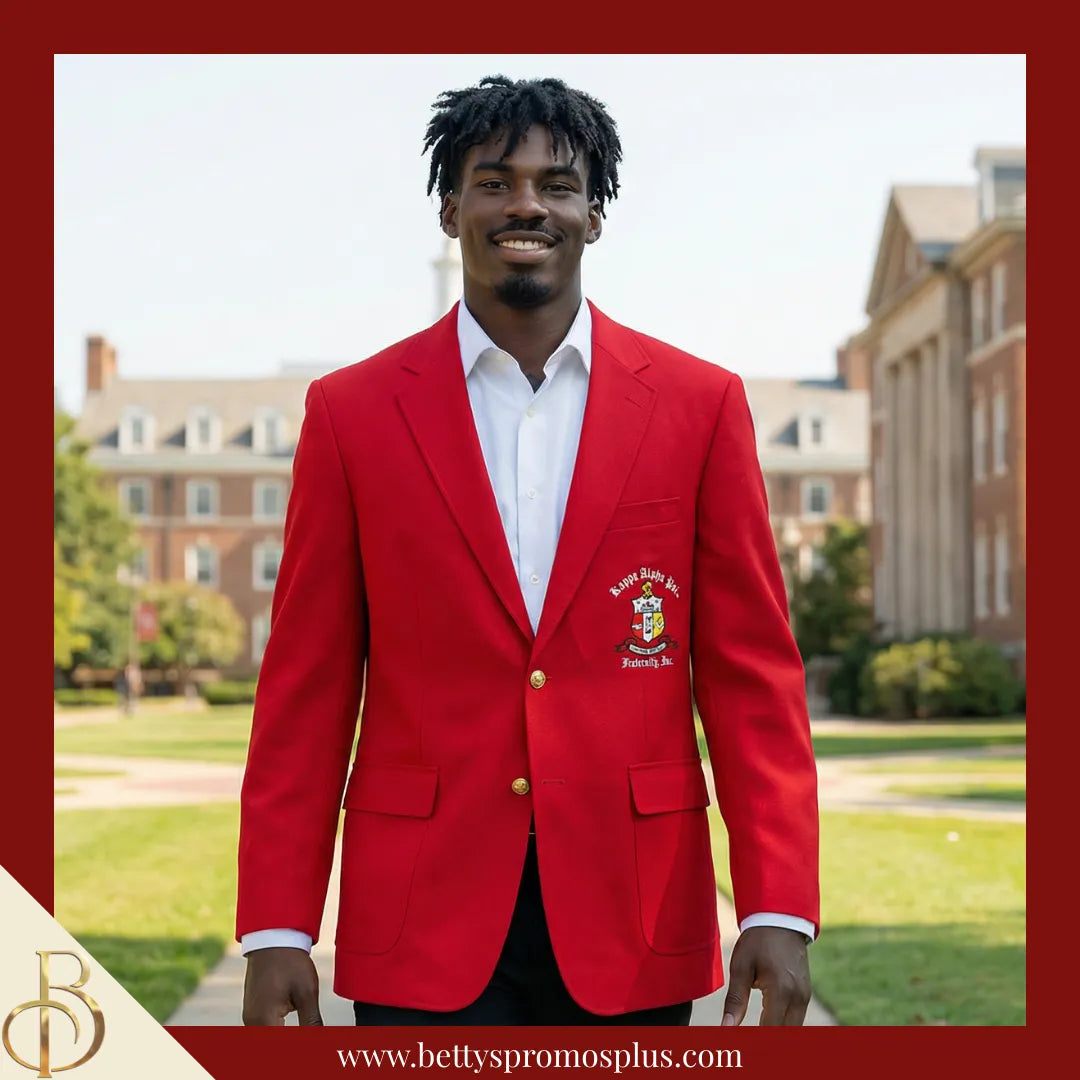 Kappa Alpha Psi ΚΑΨ Embroidered Shield Crest Blazer Sport Coat-Kappa Alpha Psi Paraphernalia-Kappa Alpha Psi Blazers-Betty's Promos Plus