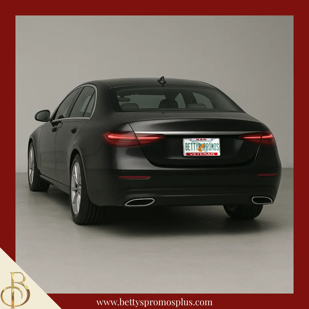Kappa Alpha Psi ΚΑΨ Veteran Chrome Laser Engraved Mirrored Acrylic Auto Tag License Plate Frame-Kappa Alpha Psi Paraphernalia-Kappa Alpha Psi Auto Tag Frame-Betty's Promos Plus