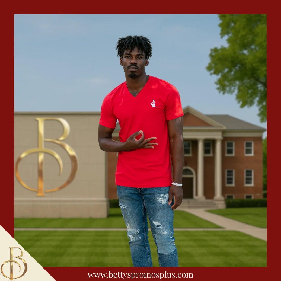 Kappa Alpha Psi ΚΑΨ Yo Embroidered T-Shirt-Kappa Alpha Psi Paraphernalia-Kappa Alpha Psi T-Shirts-Betty's Promos Plus