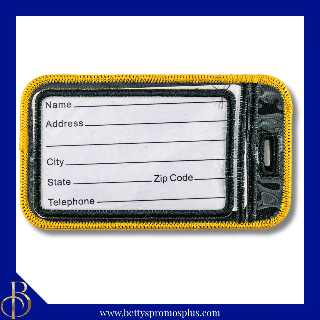 Mason "Masonic Shield" Embroidered Luggage Tag-Masonic Paraphernalia-Masonic Luggage Tag-Betty's Promos Plus
