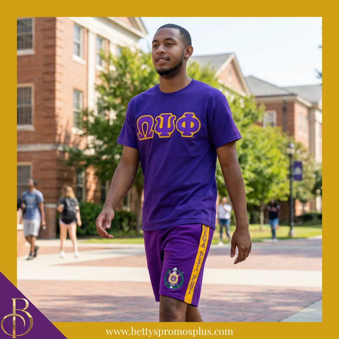 Omega Psi Phi ΩΨΦ Performance Shorts-Omega Psi Phi Paraphernalia-Omega Psi Phi Shorts-Betty's Promos Plus