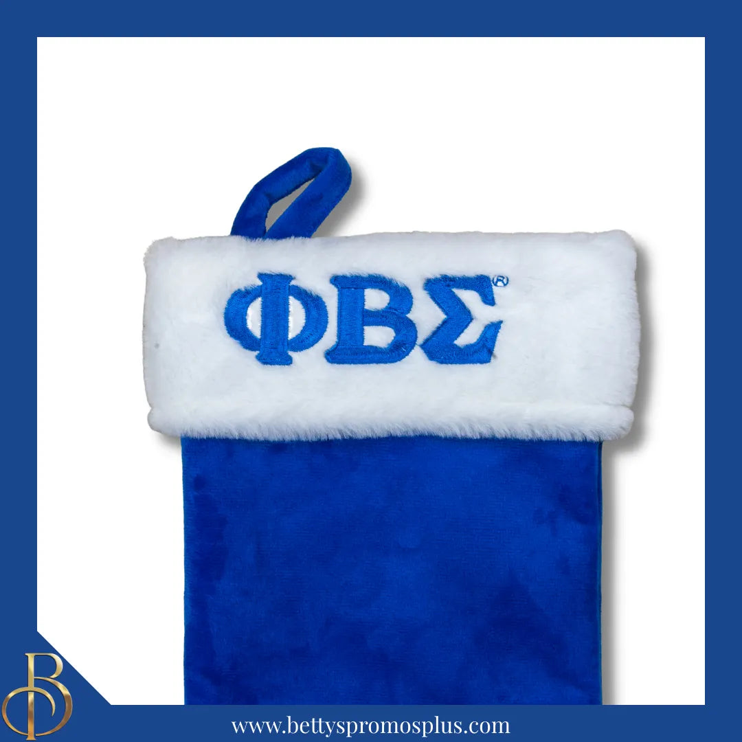 Phi Beta Sigma ΦΒΣ Christmas Stocking-Phi Beta Sigma Paraphernalia-Phi Beta Sigma Christmas Stocking-Betty's Promos Plus