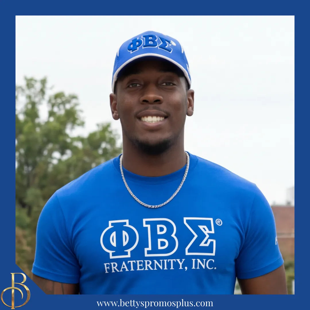 Phi Beta Sigma ΦΒΣ Embroidered Greek Letters Featherlight Moisture Wicking Hat-Phi Beta Sigma Paraphernalia-Phi Beta Sigma Hats-Betty's Promos Plus