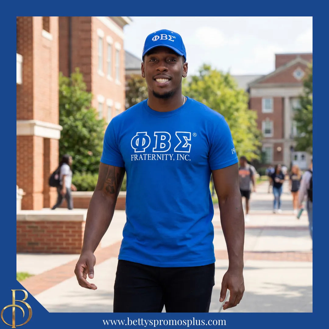 Phi Beta Sigma ΦΒΣ Embroidered Shield Baseball Cap-Phi Beta Sigma Paraphernalia-Phi Beta Sigma Hats-Betty's Promos Plus