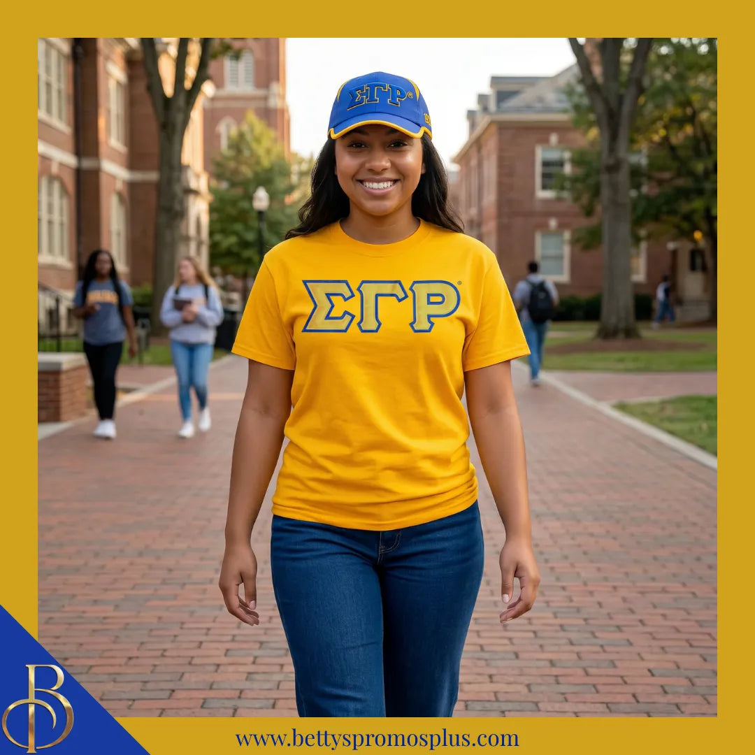 Sigma Gamma Rho ΣΓΡ Embroidered Greek Letters Featherlight Moisture Wicking Hat-Sigma Gamma Rho Paraphernalia-Sigma Gamma Rho Hats-Betty's Promos Plus