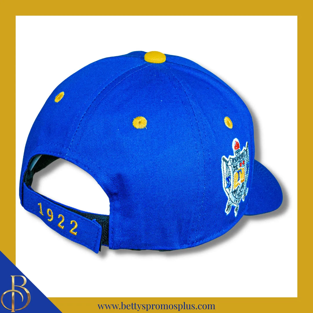 Sigma Gamma Rho ΣΓΡ Embroidered Shield Baseball Cap-Sigma Gamma Rho Paraphernalia-Sigma Gamma Rho Hats-Betty's Promos Plus