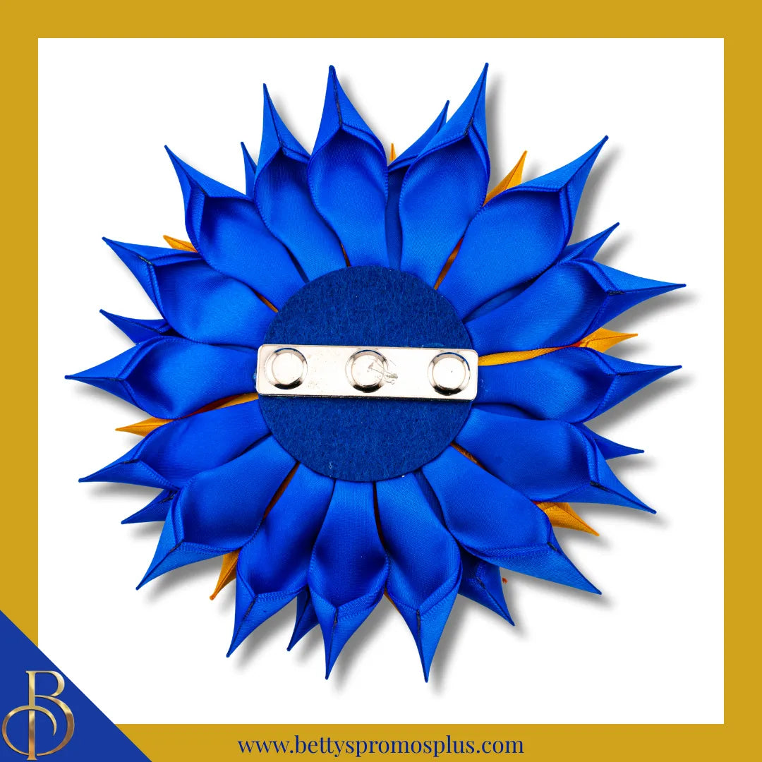Sigma Gamma Rho ΣΓΡ Letters Silk Flower Brooch-Sigma Gamma Rho Paraphernalia-Sigma Gamma Rho Lapel Pin-Betty's Promos Plus