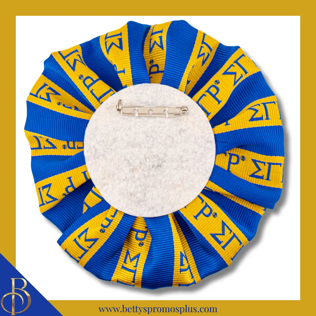 Sigma Gamma Rho ΣΓΡ Silk Flower Lapel Pin-Sigma Gamma Rho Paraphernalia-Sigma Gamma Rho Lapel Pin-Betty's Promos Plus