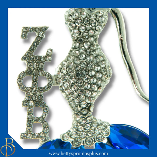Zeta Phi Beta ΖΦΒ Classy Lady Rhinestone Pin-Zeta Phi Beta Paraphernalia-Zeta Phi Beta Rhinestone Pin-Betty's Promos Plus