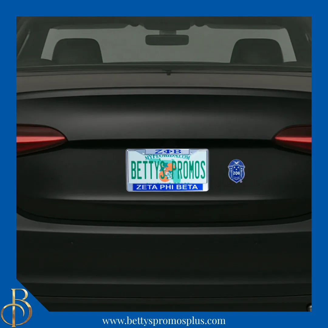 Zeta Phi Beta ΖΦΒ Die Cut Auto Decal-Zeta Phi Beta Paraphernalia-Zeta Phi Beta Auto Decal-Betty's Promos Plus