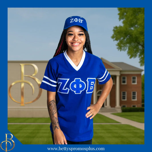 Zeta Phi Beta ΖΦΒ Embroidered Shield Baseball Cap-Zeta Phi Beta Paraphernalia-Zeta Phi Beta Hats-Betty's Promos Plus