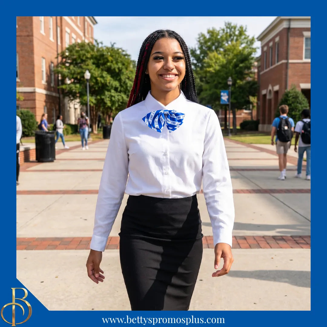 Zeta Phi Beta ΖΦΒ Greek Letters Floppy Bowtie-Zeta Phi Beta Paraphernalia-Zeta Phi Beta Bow Tie-Betty's Promos Plus