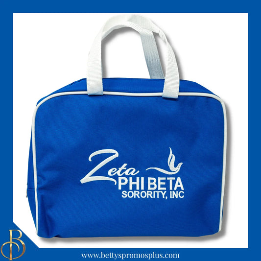 Zeta Phi Beta ΖΦΒ Toiletry Bag Set of 3 Makeup Travel Kit Bathroom and Luggage Organizer-Zeta Phi Beta Paraphernalia-Zeta Phi Beta Cosmetic Case-Betty's Promos Plus