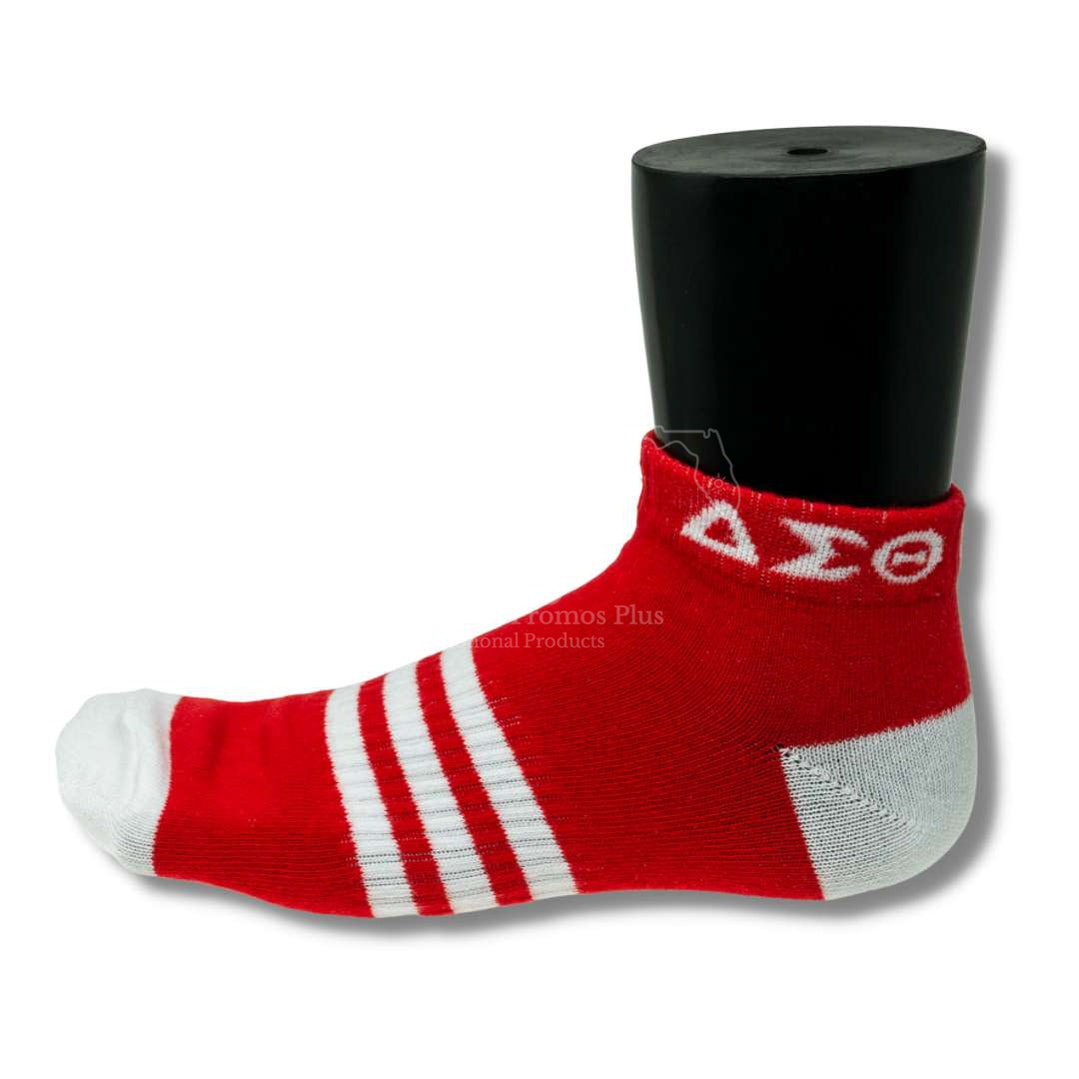 delta-sigma-theta-3-stripe-ankle-socks-with-arch-support-betty-s-promos-plus-llc