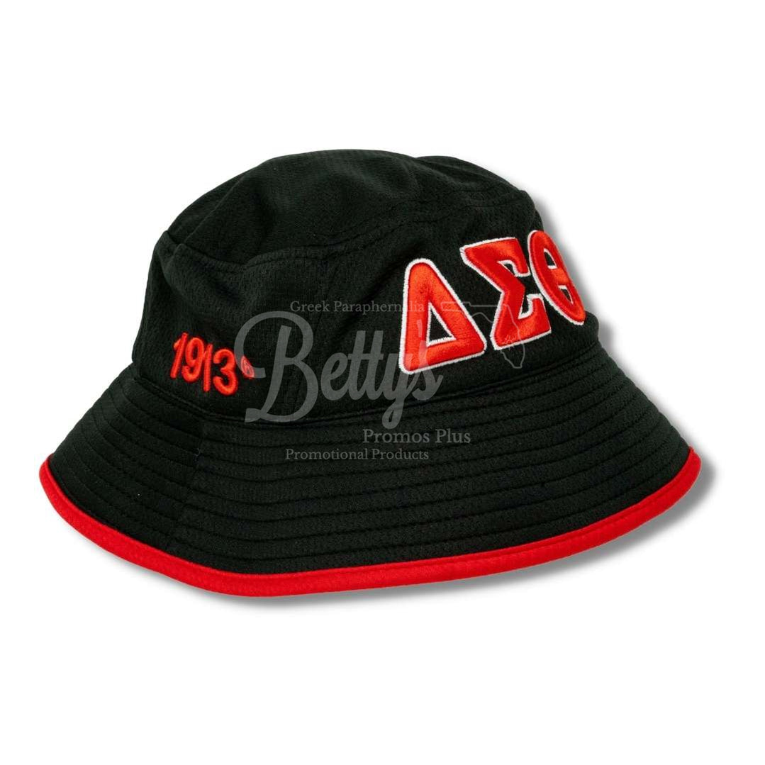Delta Sigma Theta Mesh Flex Fit ΔΣΘ Embroidered Bucket Hat-Betty's Promos Plus Greek Paraphernalia