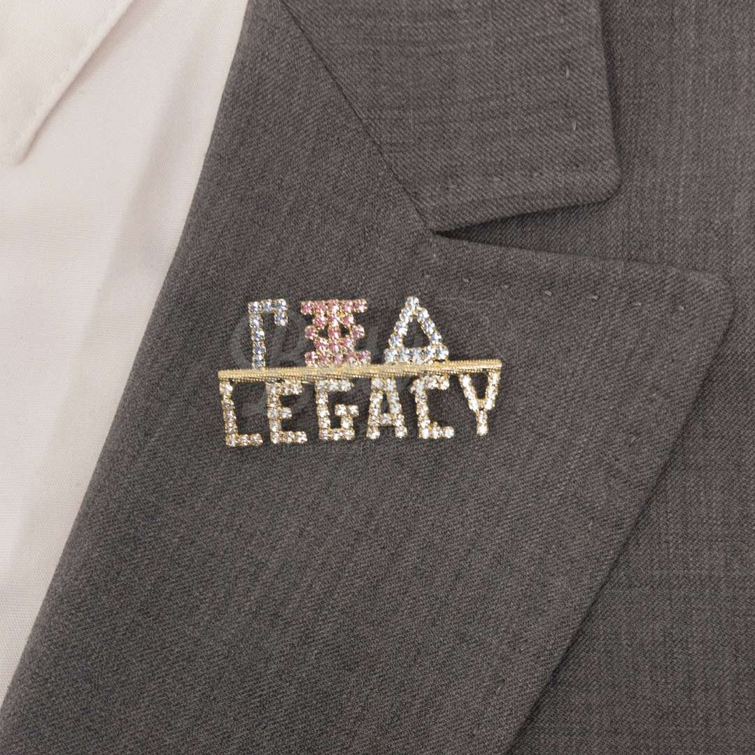 Gamma Phi Delta ΓΦΔ Legacy Rhinestone Pin- Paraphernalia- Rhinestone Pin-Betty's Promos Plus