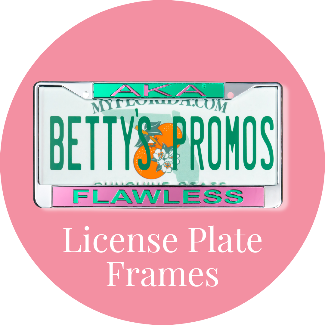 Alpha Kappa Alpha AKA Auto Tag Frames & License Plate Frames