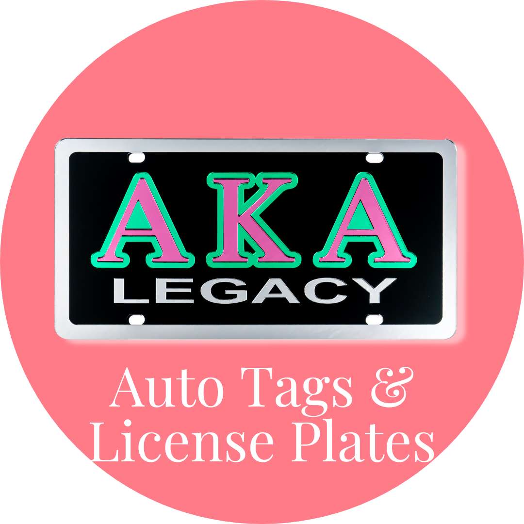 Alpha Kappa Alpha AKA Auto Tags & License Plates