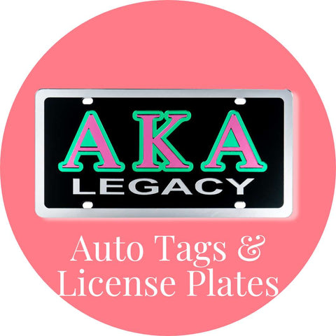 Alpha Kappa Alpha AKA Auto Tags & License Plates