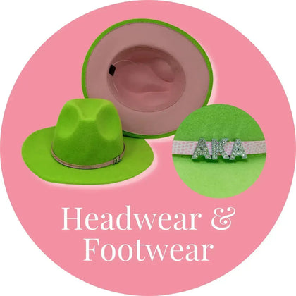 Alpha Kappa Alpha AKA Headwear & Footwear