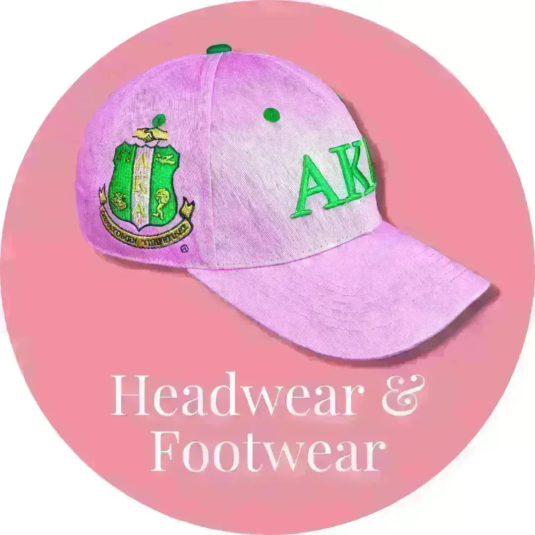 Alpha Kappa Alpha AKA Headwear & Footwear | Betty's Promos Plus