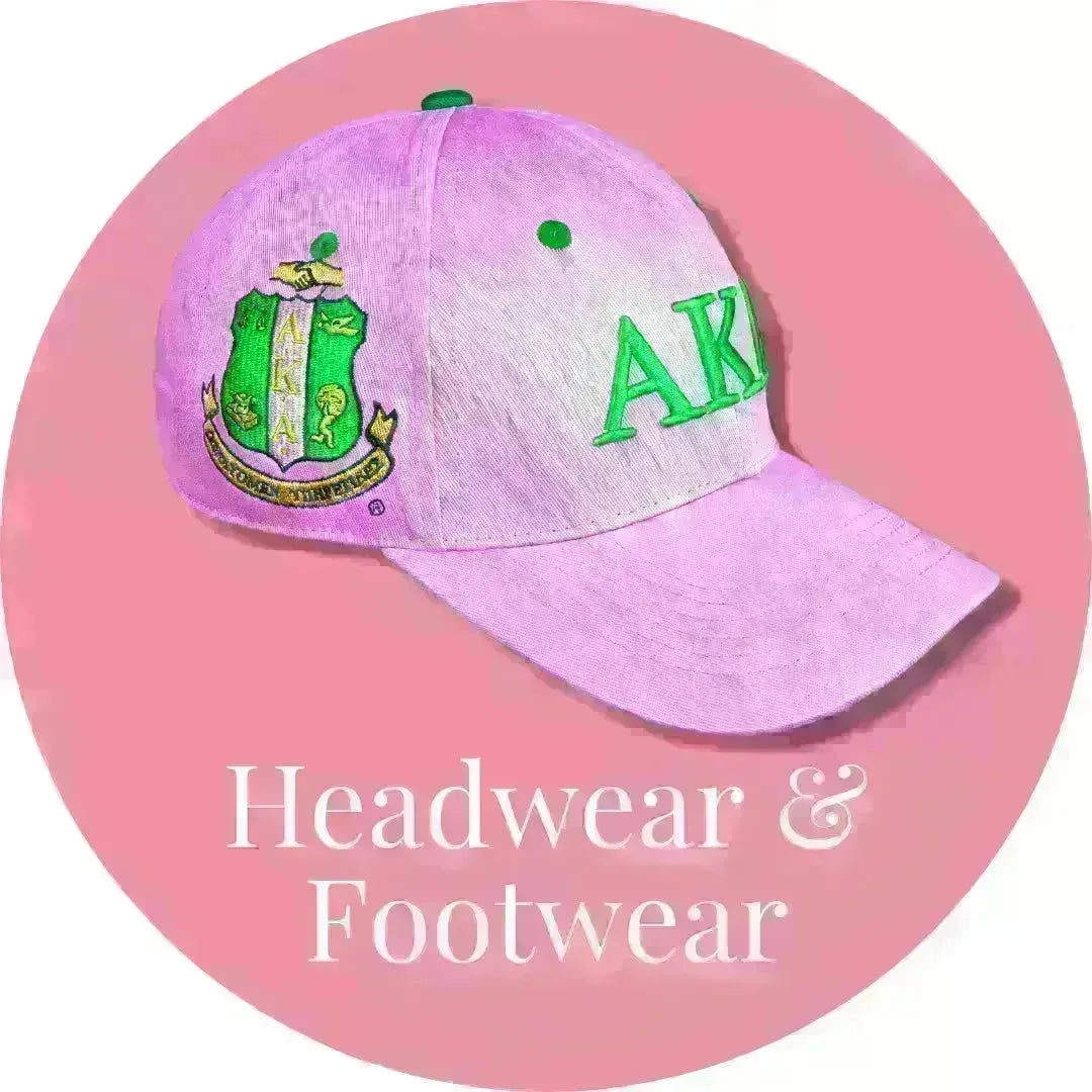 Alpha Kappa Alpha AKA Headwear & Footwear | Betty's Promos Plus