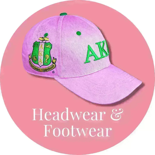 Alpha Kappa Alpha AKA Headwear & Footwear
