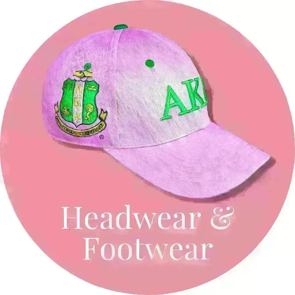 Alpha Kappa Alpha AKA Headwear & Footwear | Betty's Promos Plus