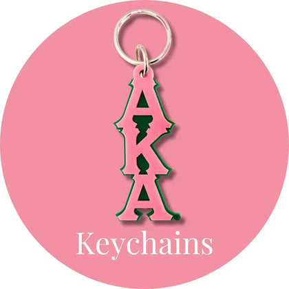 Alpha Kappa Alpha AKA Keychains