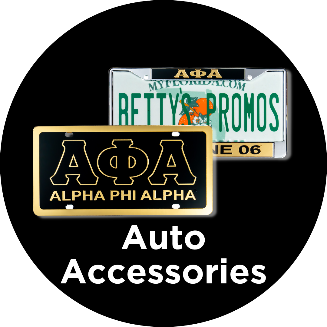 Alpha Phi Alpha ΑΦΑ Auto Accessories | Betty's Promos Plus