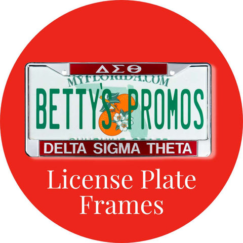 Delta Sigma Theta ΔΣΘ Auto Tag Frames & License Plate Frames