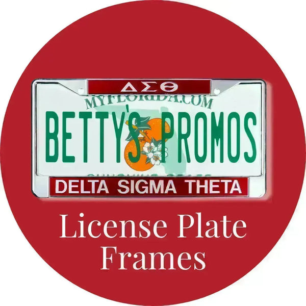 Delta Sigma Theta ΔΣΘ Auto Tag Frames & License Plate Frames