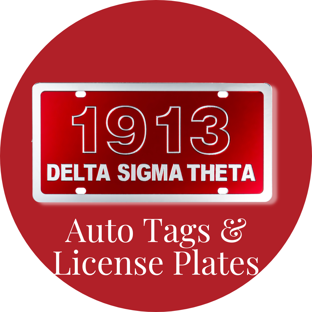 Delta Sigma Theta ΔΣΘ Auto Tags & License Plates | Betty's Promos Plus