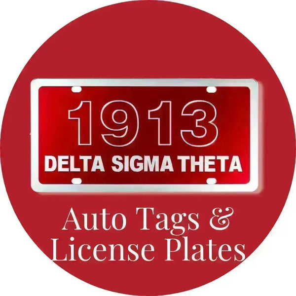 Delta Sigma Theta ΔΣΘ Auto Tags & License Plates