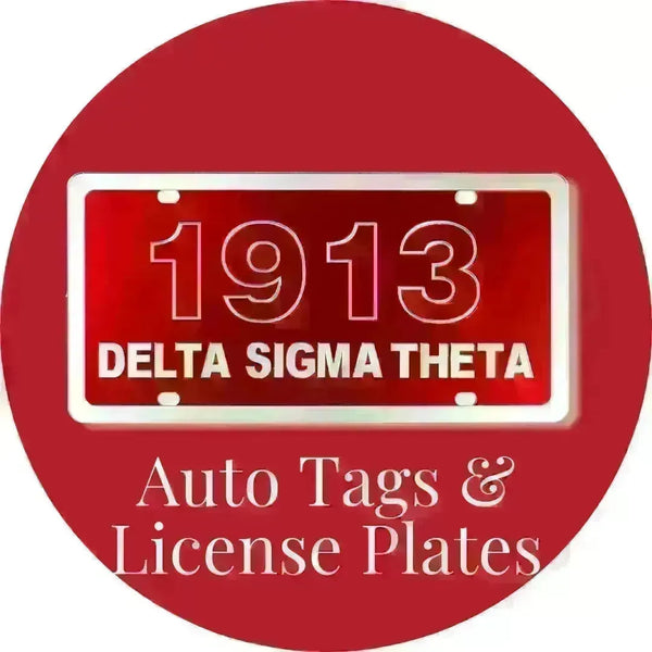 Delta Sigma Theta ΔΣΘ Auto Tags & License Plates | Betty's Promos Plus