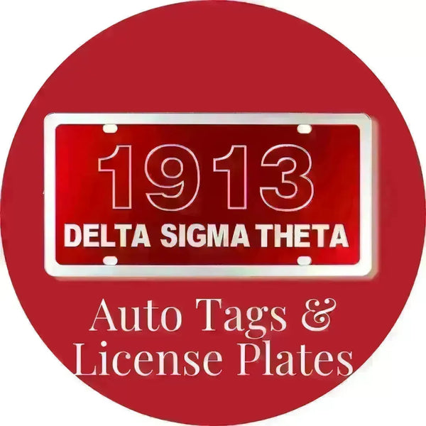 Delta Sigma Theta ΔΣΘ Auto Tags & License Plates | Betty's Promos Plus