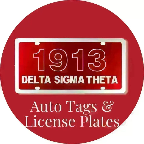 Delta Sigma Theta ΔΣΘ Auto Tags & License Plates | Betty's Promos Plus
