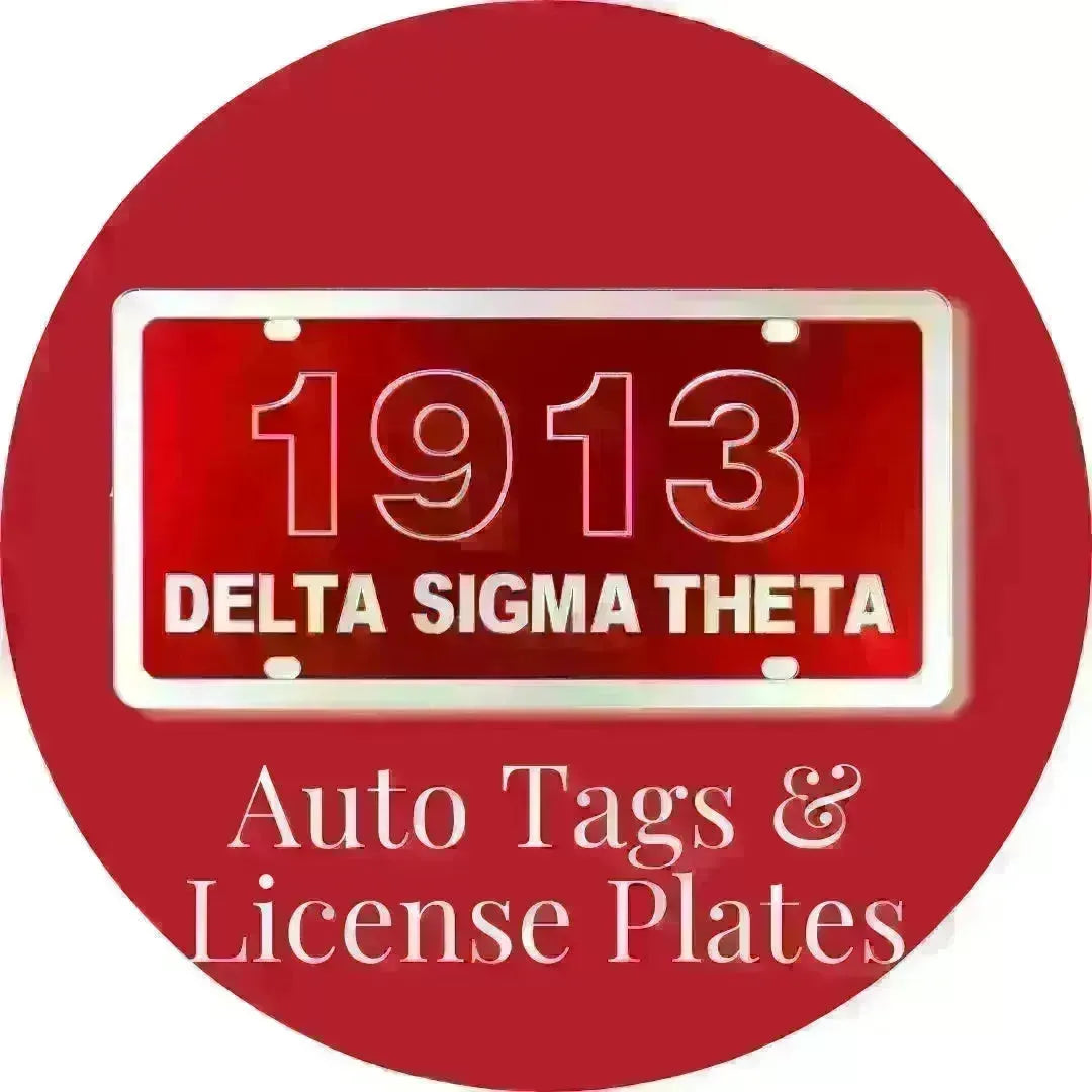 Delta Sigma Theta ΔΣΘ Auto Tags & License Plates | Betty's Promos Plus