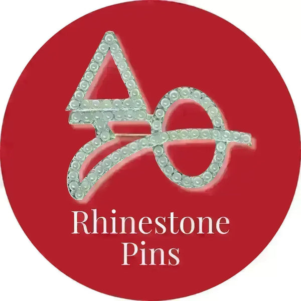 Delta Sigma Theta ΔΣΘ Rhinestone Pins | Betty's Promos Plus