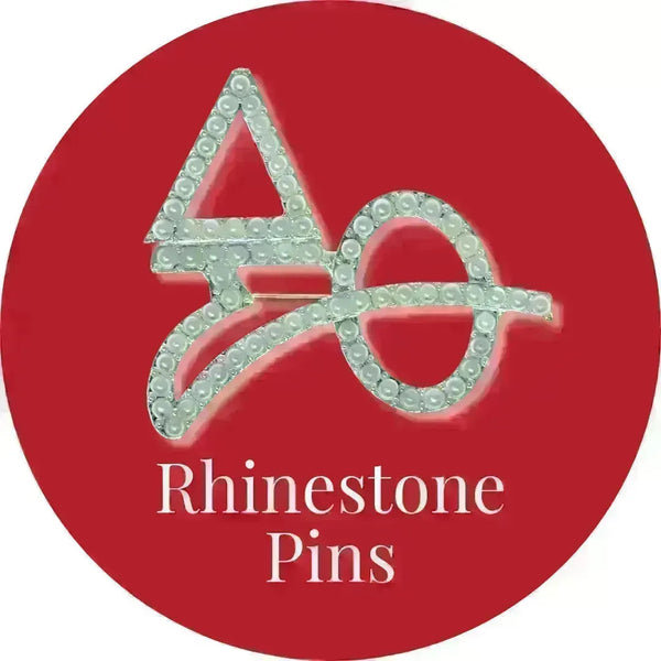 Delta Sigma Theta ΔΣΘ Rhinestone Pins | Betty's Promos Plus