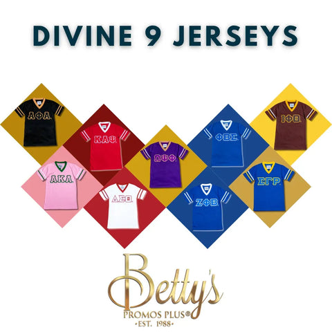 Divine 9 D9 Jerseys-Betty's Promos Plus